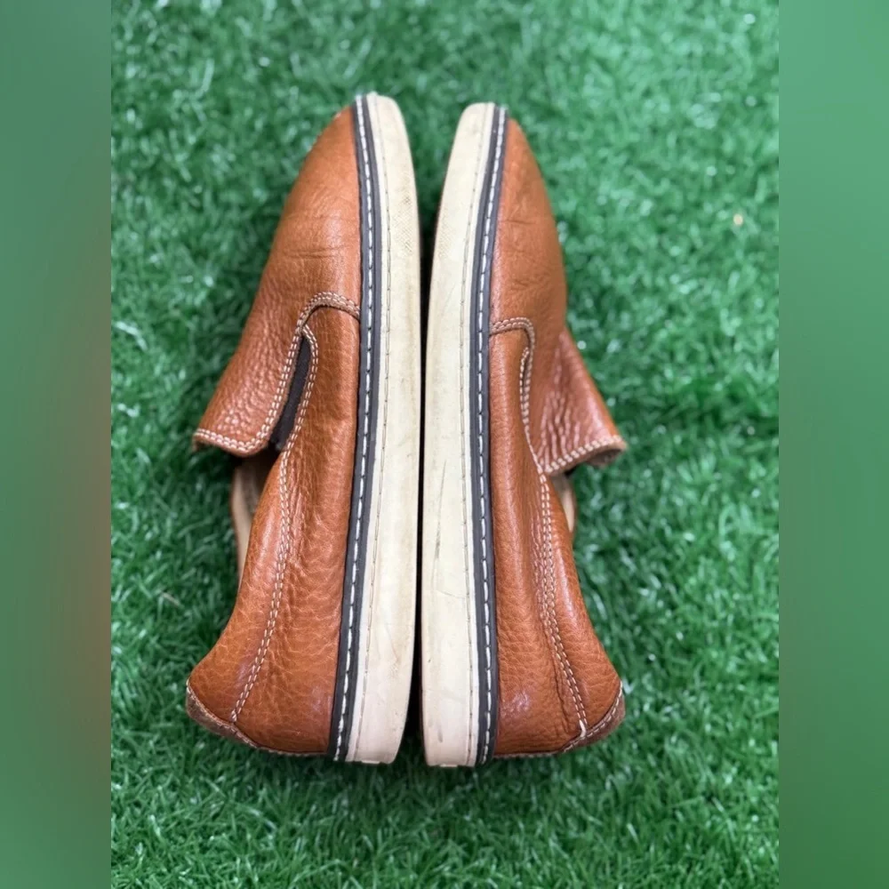Johnston‎ & Murphy Kids Brown Leather Loafers Size 4